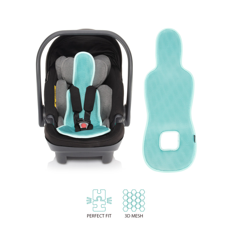 Priedušná podložka do autosedačky Breeze sk. 0+, Aquatic Green 2