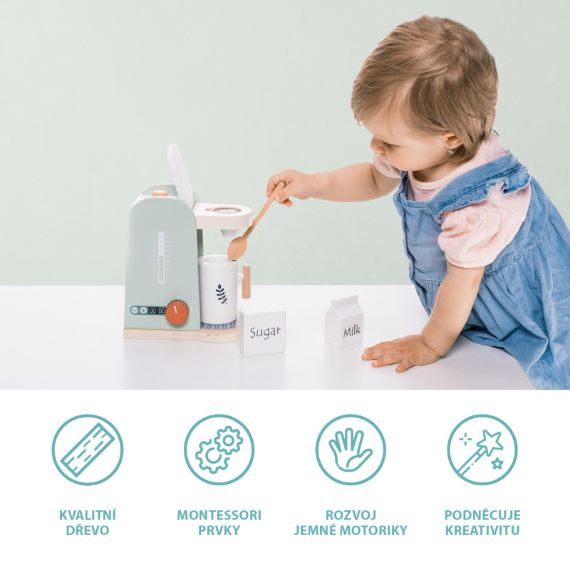 Drevený kávovar set, Wood 1