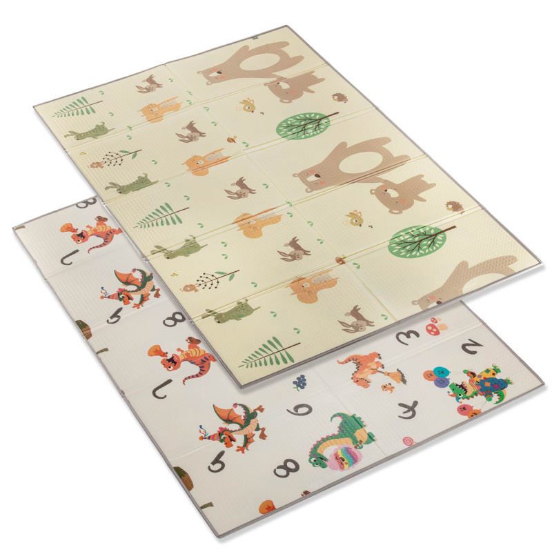 Multifunkční pěnová skládací podložka oboustranná 200x150, Forest 4