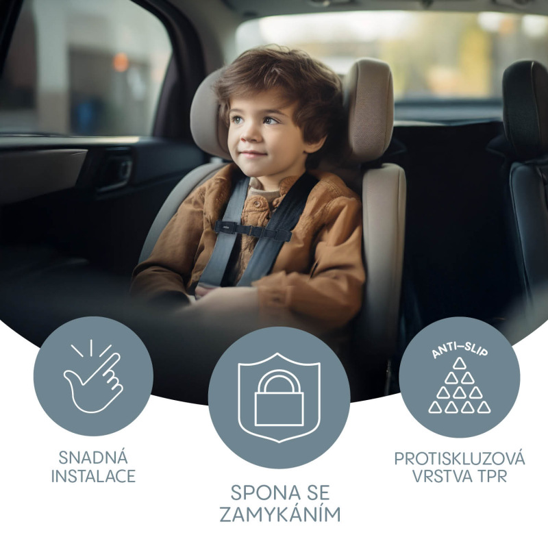 Zámok bezpečnostného pásu pre autosedačky DELUXE, Black 1