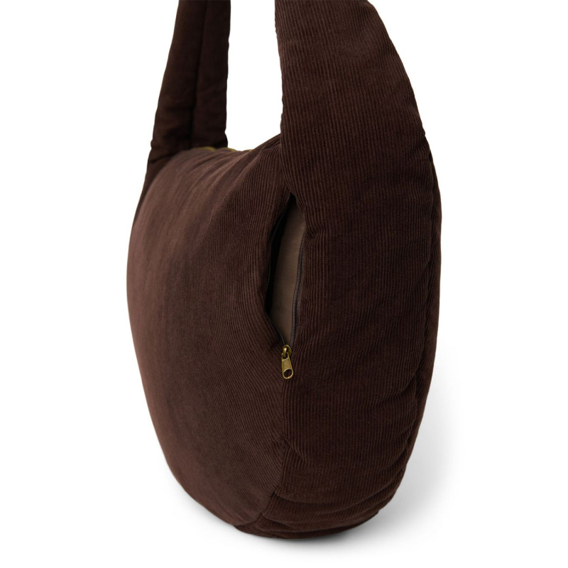 STUDIO NOOS - RIB puffy Cross Body bag | Dark Brown 4