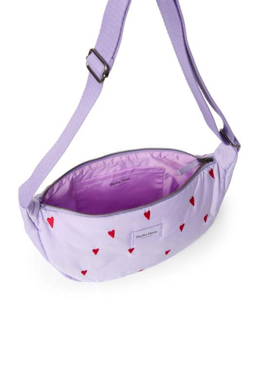 STUDIO NOOS - Puffy Adult FANNY kabelka | Purple Hearts 3