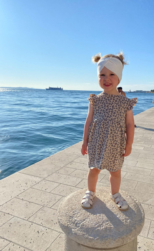 Detská čelenka Lilien Pointelle - SMOTANOVÁ 4