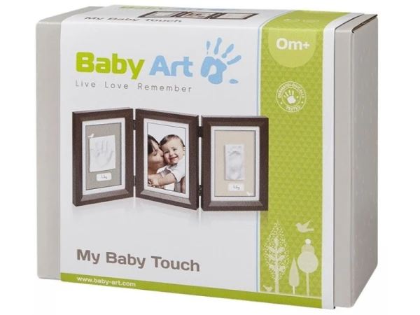 Drevený rámček pre odtlačok My Baby Touch Double Brown 3
