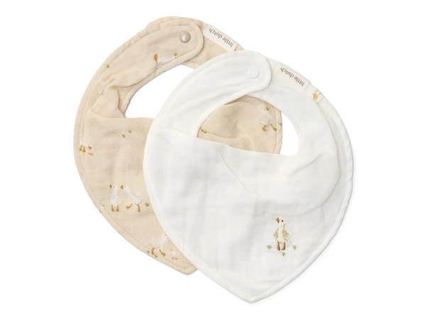 Podbradník bandana 2 ks Husa Newborn Naturals