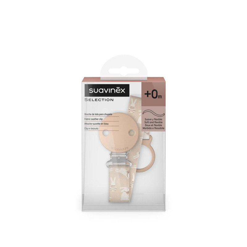 SUAVINEX | KLIP na cumlík so stuhou WONDERLAND NEW - krémový králik 3