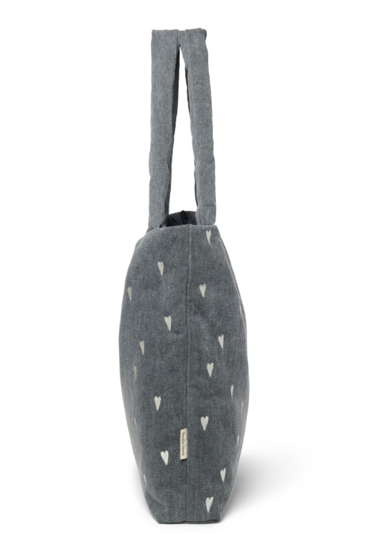 STUDIO NOOS - Denim MOM BAG | Grey Hearts 3