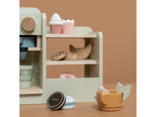 Kávovar drevený veľký s príslušenstvom 5