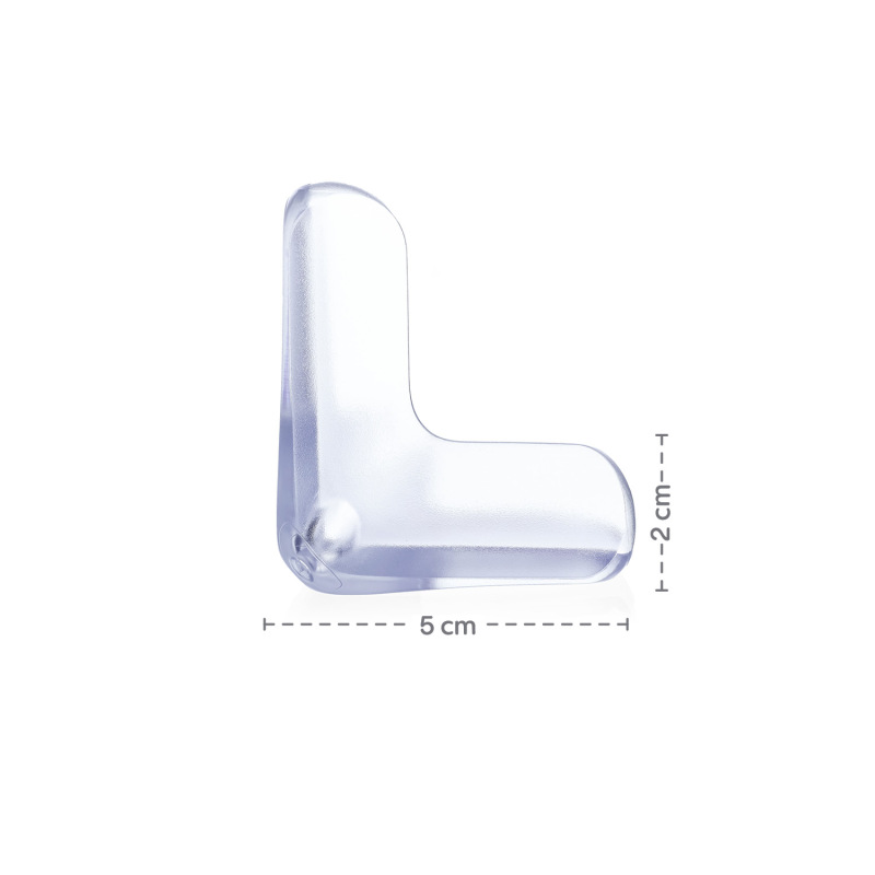 Ochrana rohov trojitá 4ks, Transparent 2