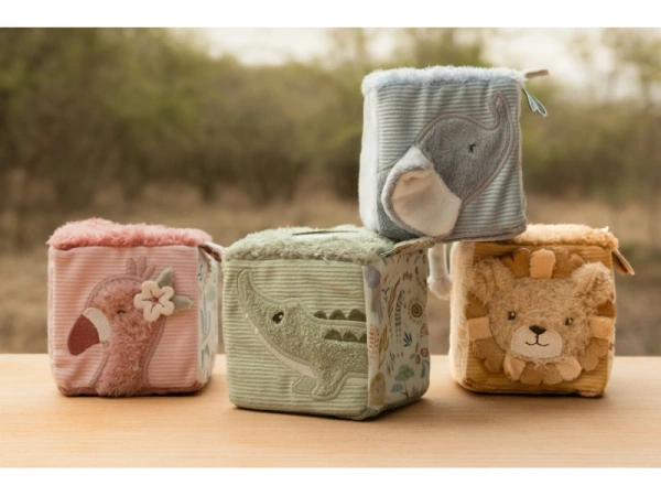 Kocky textilné Safari Friends 4