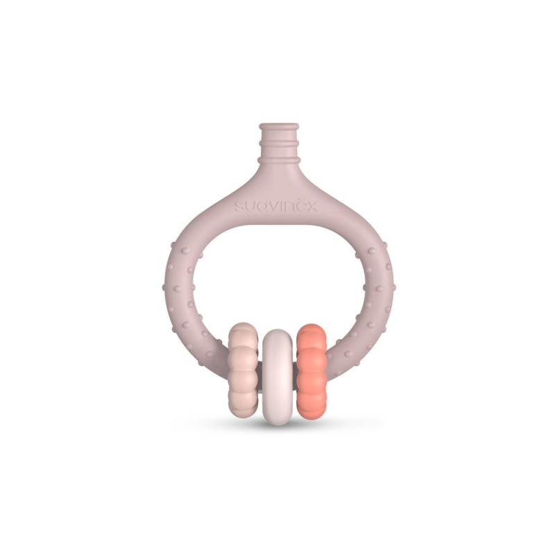 SUAVINEX | HRYZÁTKO na masáž ďasien - ružové