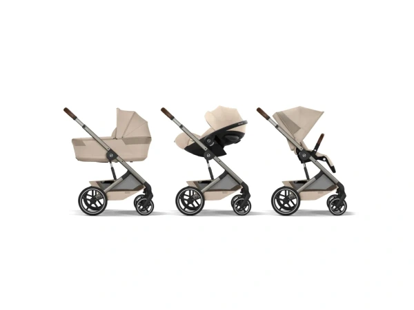 Cybex Balios S Lux 2026 s hlbokou skladacou vaničkou Almond Beige 9