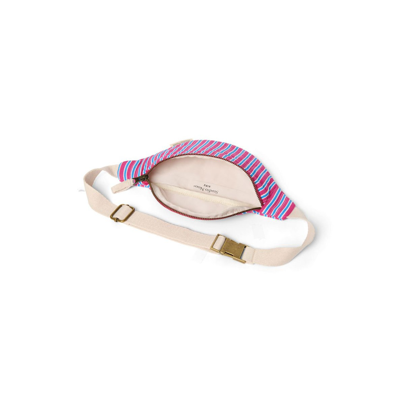 STUDIO NOOS - Poplin Mini FANNY kabelka | Raspberry Striped 1