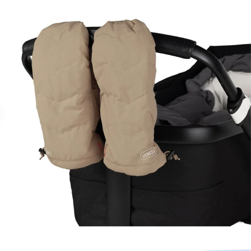 Voksi Stroller Mitten rukavice na kočík - Dark Sand 1