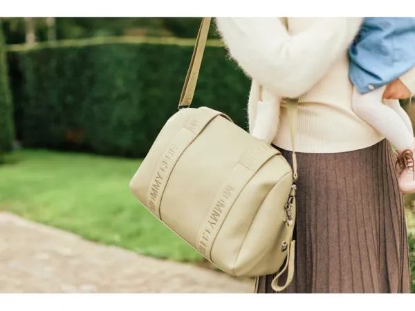 Prebaľovacia taška Mommy Club Signature Vegan Leather Green 15
