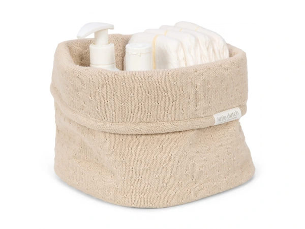 Košík pletený malý Pure Soft Beige 1