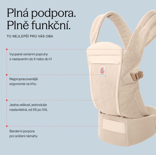 ERGOBABY | Nosič OMNI LITE Mesh - Natural Beige 8