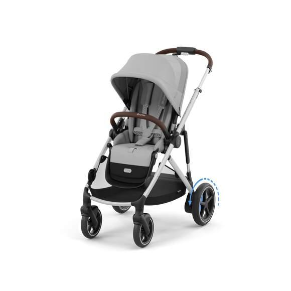 CYBEX Športový kočík E-GAZELLE, farba STONE GREY (silver rám)