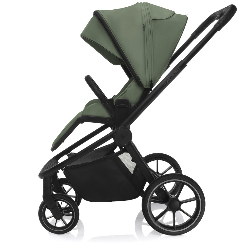 Set kočík Move Cross 5 + hlboká korba Move XL 5 + autosedačka XM podľa vlastného výberu, Rocky Green 7
