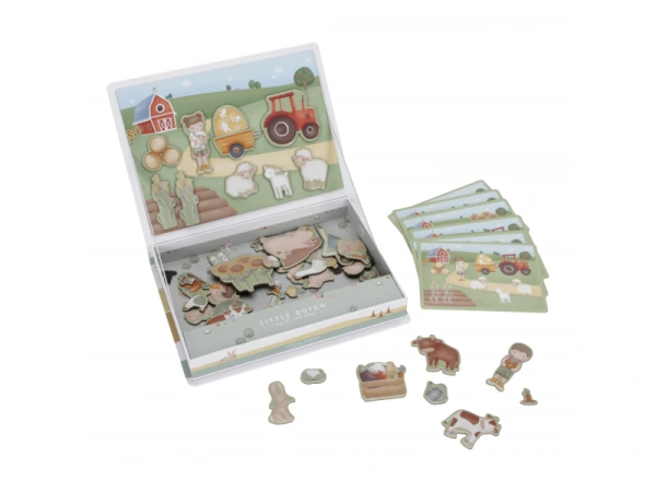 Little Dutch Magnetická hra Farma 6