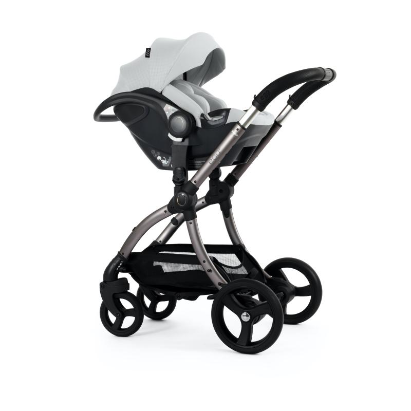 BabyStyle Egg Shell (i-Size) autosedačka, Houndstooth Silver - Special Edition 2025 2