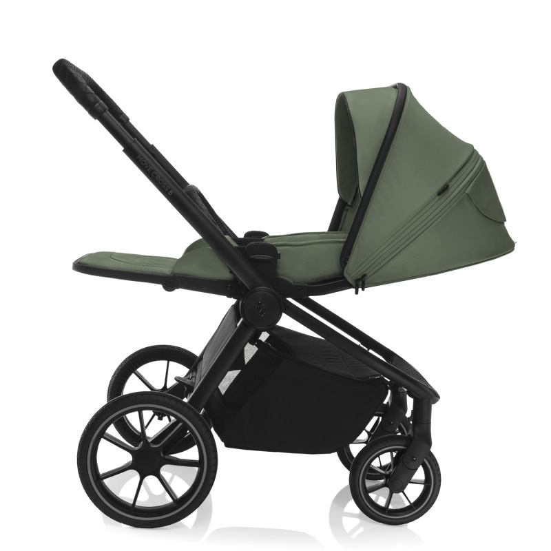 Set športový kočík Move Cross 5 + hlboká korba XL 5 + adaptéry, Rocky Green 9