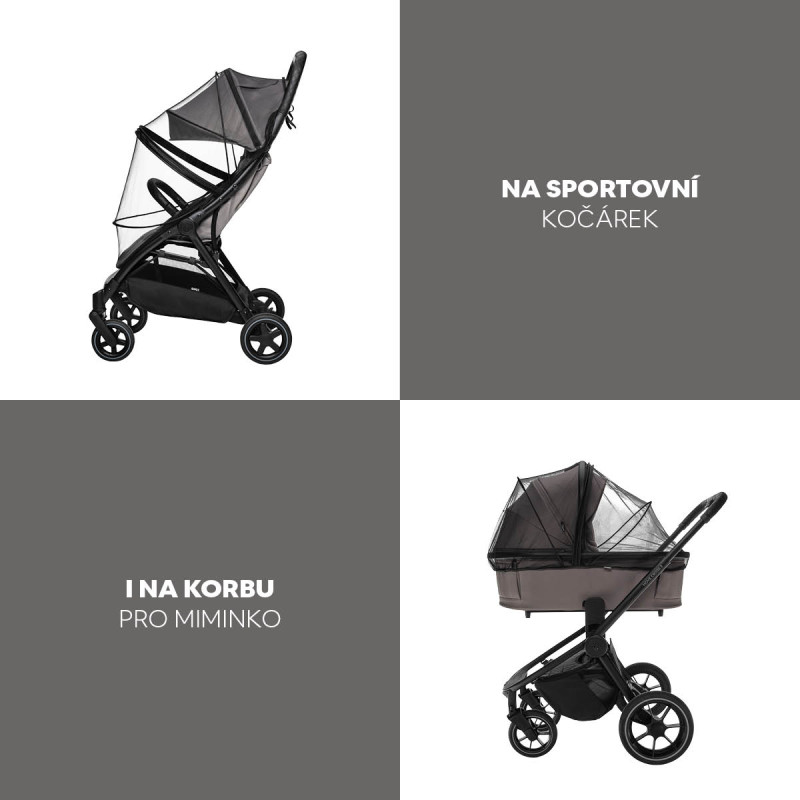 Moskytiéra na kočík universal exclusive, Black 4