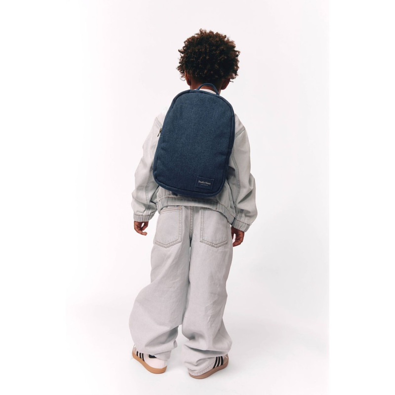 STUDIO NOOS - Denim Mini BACKPACK - batôžtek | Dark Blue 4