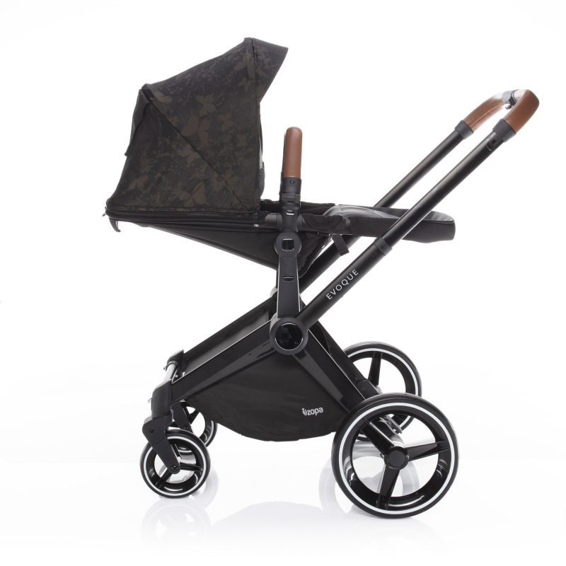 SET Podvozek Evoque + Farebný set ku kočárku Evoque, B/BR_Butterfly 2