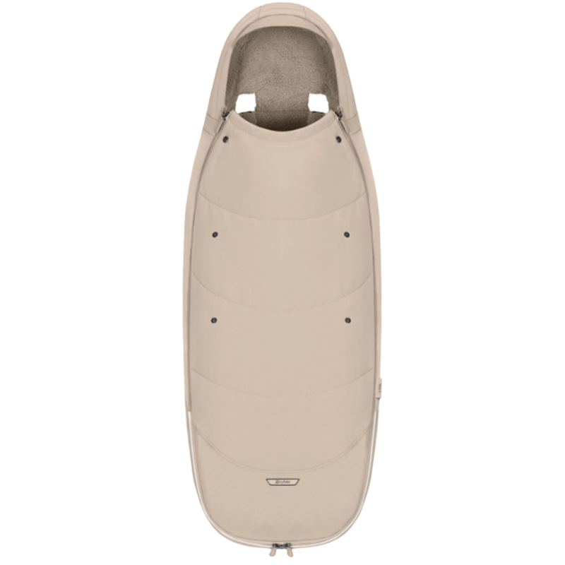 Kočík Cybex Priam Comfort 2026, rám Matt Black - COZY BEIGE + Fusak Platinum 1