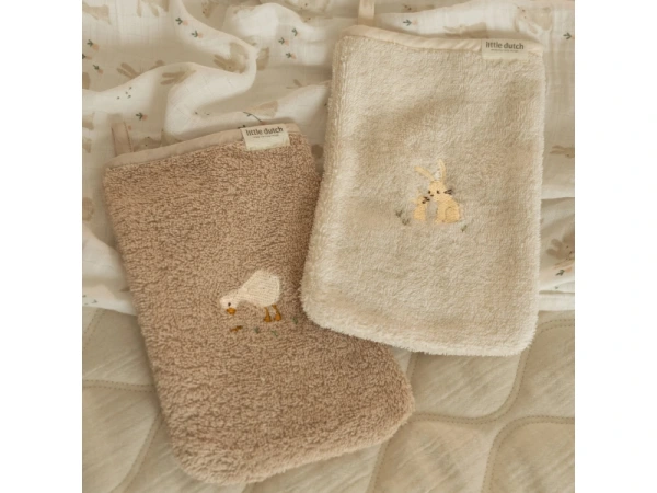 Žínky s výšivkou 2 ks Baby Bunny 1