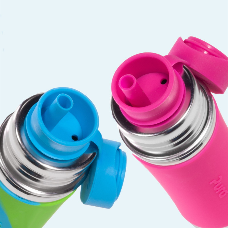 PURA Silikónový športový uzáver so slamkou, rôzne farby 1