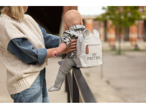 Detský batoh My First Bag Canvas Grey 7