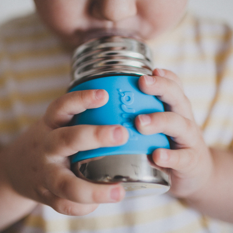 PURA Nerezová dojčenská fľaša 150ml, Aqua 1