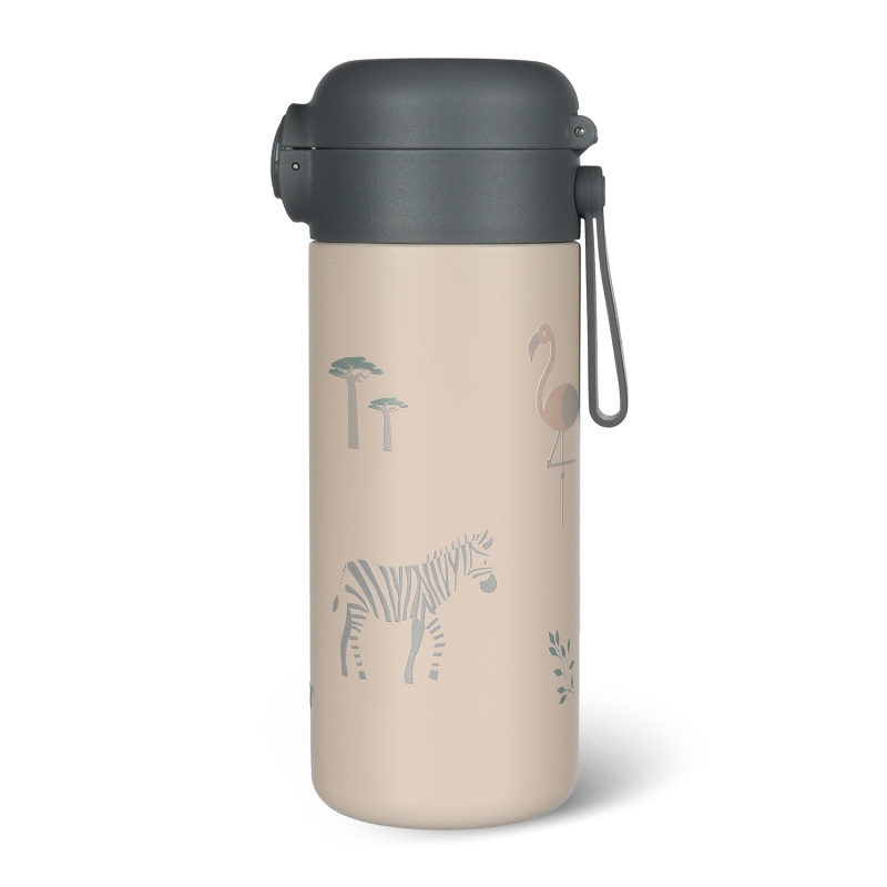 Termoska na tekutiny s brčkem a silikonovým držákem 350 ml, Safari 5