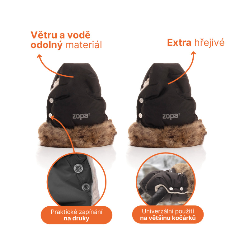 Zimné rukavice Fluffy 2, Old Pink 1