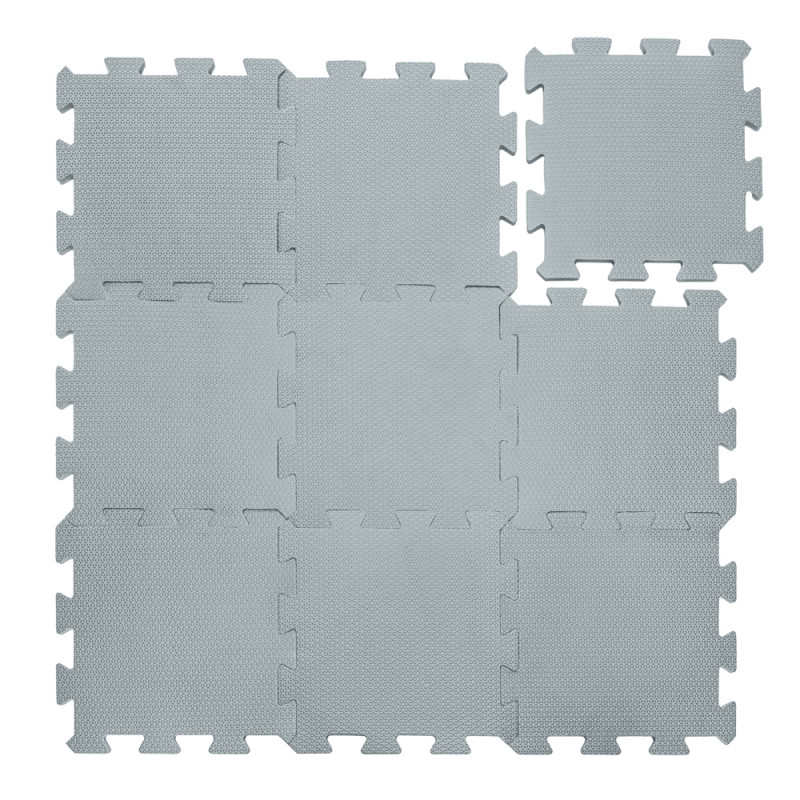 Penová podložka Puzzle 30x30 cm 9ks, Light Grey