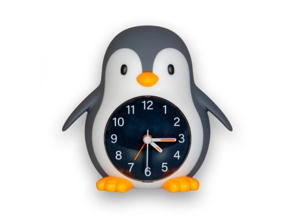 Nočné svetlo s budíkom Poppy Penguin