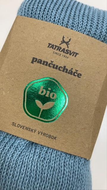 TATRASVIT Dufica detské pančuchové nohavice, 100 % BIO bavlna, farba modrá 1