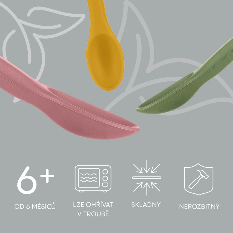 Silikónová lyžica, Old Pink 3