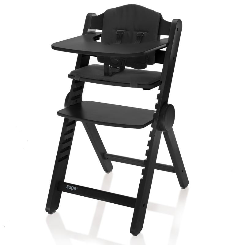 Drevená jedálenská stolička Clipp & Clapp, Black
