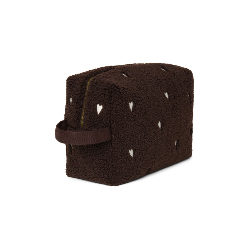 STUDIO NOOS - Teddy Toiletry - toaletná taštička | Chocolate Hearts 1