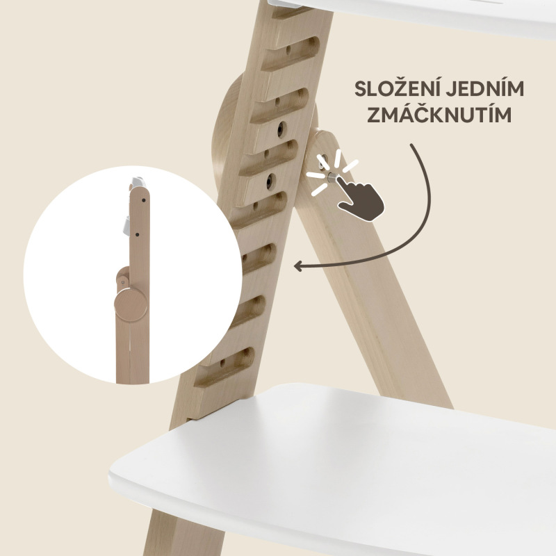 Drevená jedálenská stolička Clipp & Clapp, Pistacio Green 4