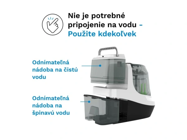 Baby Brezza Bottle Washer Pro Black/White - umývačka fliaš 3