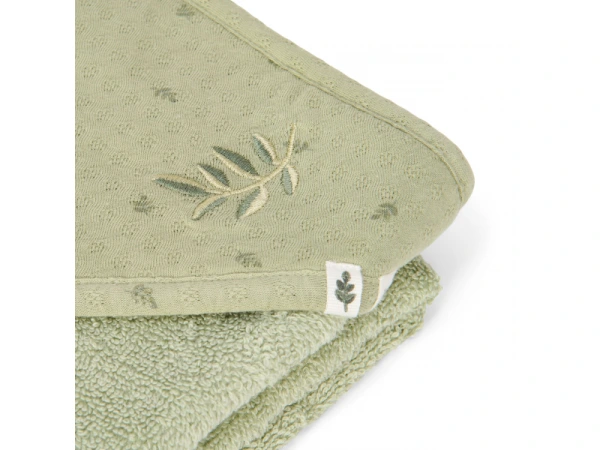 Osuška s kapucňou 100x100 cm Pure Sage 4