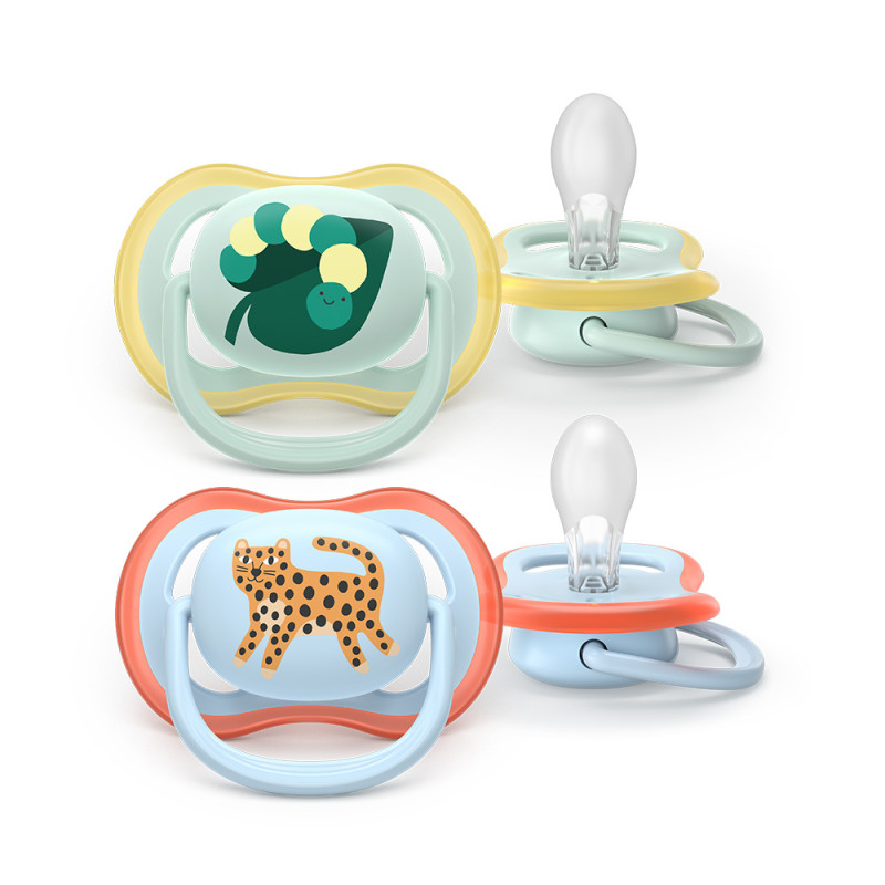 Philips AVENT Cumlík Ultra air modrá/zelená 0-6m obrázok chlapec 2ks
