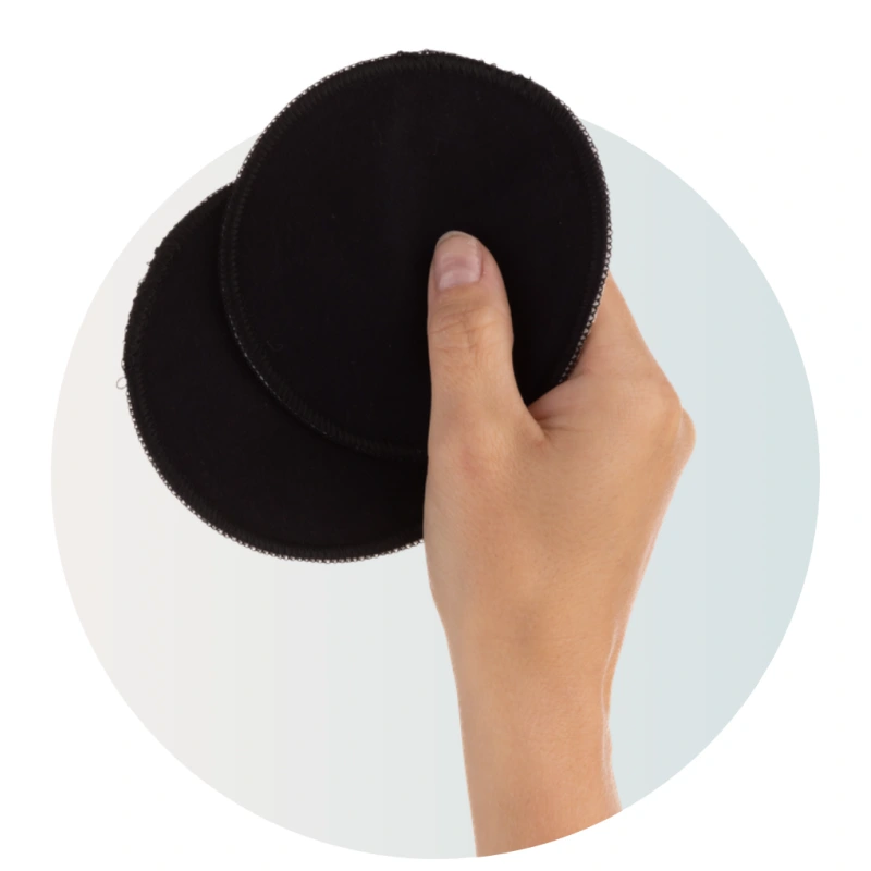 CARRIWELL Pracie vložky do podprsenky 6ks Black