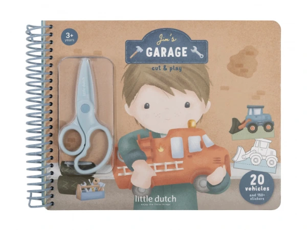 Kniha s vystrihovacími autami Jim