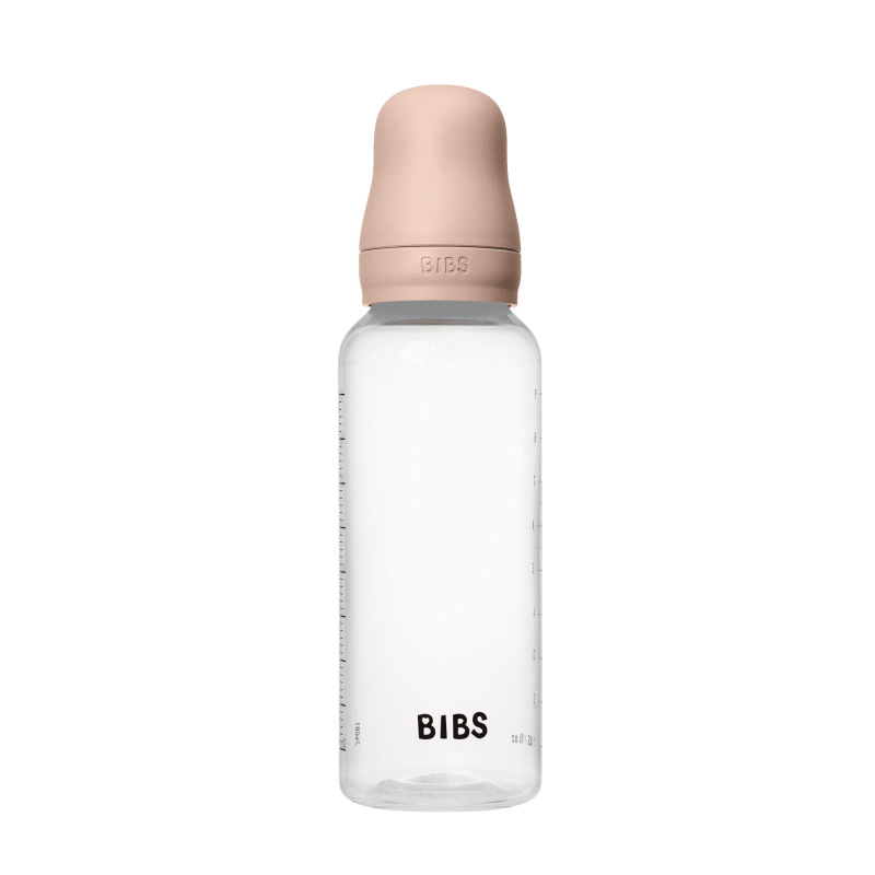 BIBS Antikoliková fľaša so silikónovým cumlíkom 270ml, Blush 1