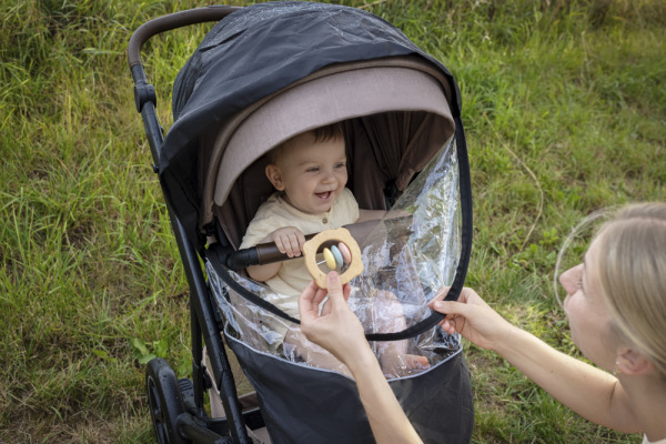 Pláštenka na kočík univerzálna exkluzív, Black 13